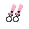 60pcs Sturdy Stroller Accessory Hooks Wheelchair Pram Bag Hook Baby Strollers Shopping Clip Accessories(Pink) view 1
