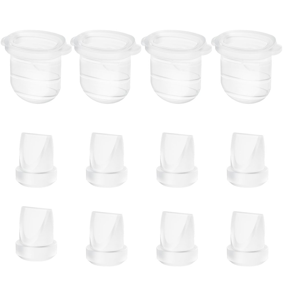 12 Pack M6 Pump Parts, 8ps Duckbill Valves and 4pcs Silicone Diaphragm Compatible with Momcozy M6 Wearable Breast Pump, Replace for Momcozy Pump Parts, Valve, Diaphragm
