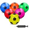 6 Pack Soccer Balls for Kids, 6 Inch Inflatable Soccer Ball for Toddlers Indoor Outdoor Sports Games Beach Garden Backyard Party Supplies Playground Balls for Boys Girls Birthday Gift Party Supplies view 1