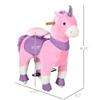 Plush Rocking Horse Toy with Soft Fabric Body and Sturdy Wooden Base for Gentle Back-and-Forth Motion view 2