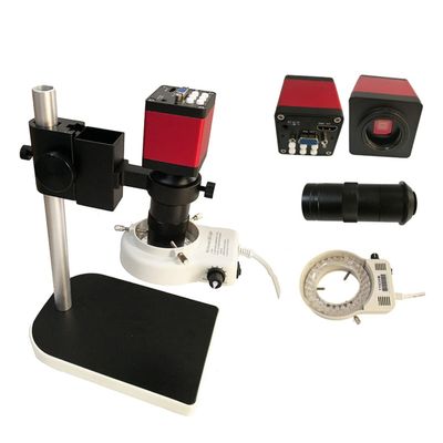 TBLOTYD Microscope Accessories Digital Industrial Microscope Camera Video Microscope Sets 13Mp 60F/S+130X C Mount Lens+Led Ring Light Durability and Reliable Performan,One Color-Camera