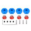 Alloy 14mm Wheel hex hub Adapter/M4 Serrated Lock nut for 1/10 ARRMA 3s&Mega550 Vorteks Senton Granite Big Rock Part(Blue) view 1