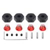 Alloy 14mm Wheel hex hub Adapter/M4 Serrated Lock nut for 1/10 ARRMA 3s&Mega550 Vorteks Senton Granite Big Rock Part(Blue) view 2
