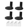 AlluraPet 4Pcs Acrylic Wall Shelves for Figures & Plants - Modern Display Stand for Living Room Office- Black view 1
