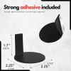 AlluraPet 4Pcs Acrylic Wall Shelves for Figures & Plants - Modern Display Stand for Living Room Office- Black view 2