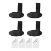 AlluraPet 4Pcs Acrylic Wall Shelves for Figures & Plants - Modern Display Stand for Living Room Office- Black view 4