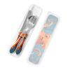 3-Piece Kids Silverware Set, Stainless Steel Reusable Children Safe Knife Spoon Fork Set With Storage Case Octopus Children Flatware Set For Kids Lunch Box view 4