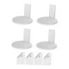 AlluraPet 4Pcs Acrylic Wall Shelves for Figures & Plants - Modern Display Stand for Living Room Office- White view 4
