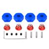 Alloy 14mm Wheel hex hub Adapter/M4 Serrated Lock nut for 1/10 ARRMA 3s&Mega550 Vorteks Senton Granite Big Rock Part(Navy Blue) view 1