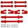 Aluminum Alloy Front and Rear Anti-Tilt Rod Bar Set for 1/18 RC Losi Mini LMT Monster Truck Car Metal Upgrade Parts(Red Set) view 1