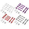 Aluminum Alloy Front and Rear Anti-Tilt Rod Bar Set for 1/18 RC Losi Mini LMT Monster Truck Car Metal Upgrade Parts(Red Set) view 2