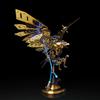 3D Metal Puzzle for Adult, Steampunk Style Eagle Model with LED Lighting, Creative Assembly, Trendy Display for Desk Display, Home & Office Decor, Gift for Adults and Teens, 650PCS view 3