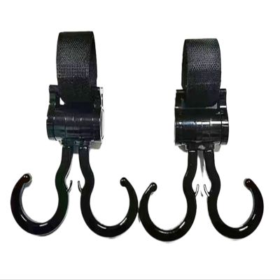 15pcs 360 Rotating Stroller Hooks Heavy-Duty Cart Bike Hanger Multipurpose Travel Organizer Compatible with Pram