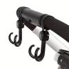 15pcs 360 Rotating Stroller Hooks Heavy-Duty Cart Bike Hanger Multipurpose Travel Organizer Compatible with Pram view 3