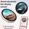 2026 New Electronic Badge Digital Display Pin, with 1.8'' IPS Touch Screen, Bluetooth App Control, Custom Photo GIF Video Display for Backpack Keychain Bag, Ideal for Cosplay & Fandom Events (White) view 4