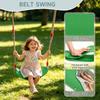2-in-1 Swing Set for Backyard for Kids, with 1 Platform Swing, 1 Belt Swing, 440lbs Metal Swing Set for Toddler, Heavy-Duty Swing Stand w/8 Ground Stakes, Outdoor Swingset for Kids Adults (Black) view 4