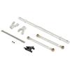 Aluminum Rear Anti-Tilt Rod Set for AXIAL RBX10 Ryft AXI03005 4WD 1/10 RC Crawler Car Upgrade Parts Metal for RC Car Bar Set(Black) view 3