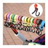 60pcs Sturdy Stroller Accessory Hooks Wheelchair Pram Bag Hook Baby Strollers Shopping Clip Accessories(Rose) view 2