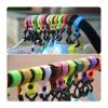 60pcs Sturdy Stroller Accessory Hooks Wheelchair Pram Bag Hook Baby Strollers Shopping Clip Accessories(Rose) view 3