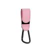 6pcs Baby Stroller Hooks for Bags PU Leather Universal Climbing Buckle Cart Organizer Diaper Bag Hanger Accessories(Pink) view 1