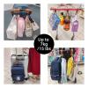 6pcs Baby Stroller Hooks for Bags PU Leather Universal Climbing Buckle Cart Organizer Diaper Bag Hanger Accessories(Pink) view 4