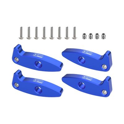 Aluminum 7075-T6 Alloy Flex Blades Extensions (Droop Flex Mod) for Axial 1:30 SCX30 Ford Bronco / SCX30 Jeep Wrangler JLU/Chevrolet K10 Rock Crawler Upgrades - Blue