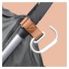 6 Pcs PU Baby Stroller Hooks Solid Color Cart Organizer Hanging Hook Cartoon Accessories(Khaki) view 3