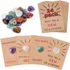 24 Pack Valentines Day Cards for Kids - Gem Valentines Day Cards, Funny Valentine Gems Exchange Gift, for School Classroom Class Party Favor, Valentine Rock Crystal Gift Exchange for Girls (Style 1) view 2