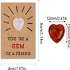 24 Pack Valentines Day Cards for Kids - Gem Valentines Day Cards, Funny Valentine Gems Exchange Gift, for School Classroom Class Party Favor, Valentine Rock Crystal Gift Exchange for Girls (Style 1) view 4