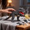 alltogetho Dinosaur Building Kit: 1500PCS T-Rex Micro Mini Blocks with Fierce Fangs & Tabby Cat's Docile Vibe - Challenging Dino Puzzle, Engaging Assembly Toy for Home Decor & Hobby Enthusiasts view 2