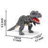 alltogetho Dinosaur Building Kit: 1500PCS T-Rex Micro Mini Blocks with Fierce Fangs & Tabby Cat's Docile Vibe - Challenging Dino Puzzle, Engaging Assembly Toy for Home Decor & Hobby Enthusiasts view 3