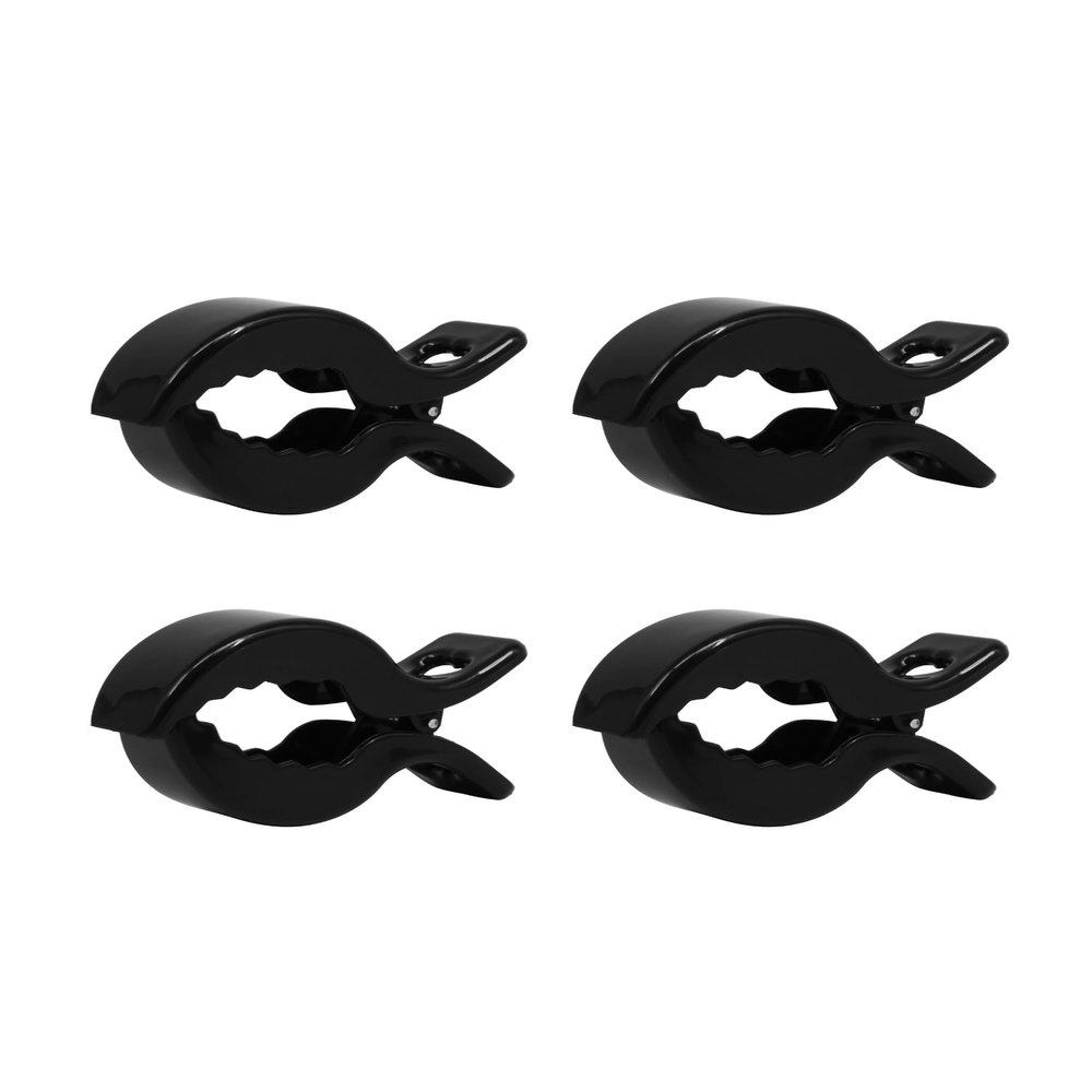 18 Pcs Multicolor Baby Stroller Clips Crocodile Anti-Drop Clamps Compatible with Blankets,Universal Pram/Car Seat Accessories(Black)