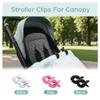 18 Pcs Multicolor Baby Stroller Clips Crocodile Anti-Drop Clamps Compatible with Blankets,Universal Pram/Car Seat Accessories(Black) view 2