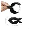 18 Pcs Multicolor Baby Stroller Clips Crocodile Anti-Drop Clamps Compatible with Blankets,Universal Pram/Car Seat Accessories(Black) view 3