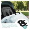 18 Pcs Multicolor Baby Stroller Clips Crocodile Anti-Drop Clamps Compatible with Blankets,Universal Pram/Car Seat Accessories(Black) view 4
