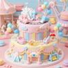13PCS Amusement park cake decoration Amusement park cake topper for baby shower supplies view 4