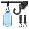 14 Pcs PU Leather Baby Stroller Hook Accessories Plastic Car Carriage Magical Stick Pram Pushchair Hanger Hanging1/2pcs(Black) view 2