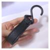 14 Pcs PU Leather Baby Stroller Hook Accessories Plastic Car Carriage Magical Stick Pram Pushchair Hanger Hanging1/2pcs(Black) view 3