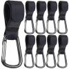 16Pcs Stroller Hooks Buckles Clip Aluminum Alloy Cart Organizer Diaper Bag Shopping Pram Hook Buckle Hanger view 1