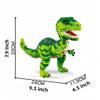 1500pcs Realistic 8 inch Green Velociraptor Micro Blocks - Snap-Together Dinosaur Bricks, Engaging Dino Puzzle Assembly Toy, Perfect Home Decor Accent & Gift for Dinosaur Lovers view 3