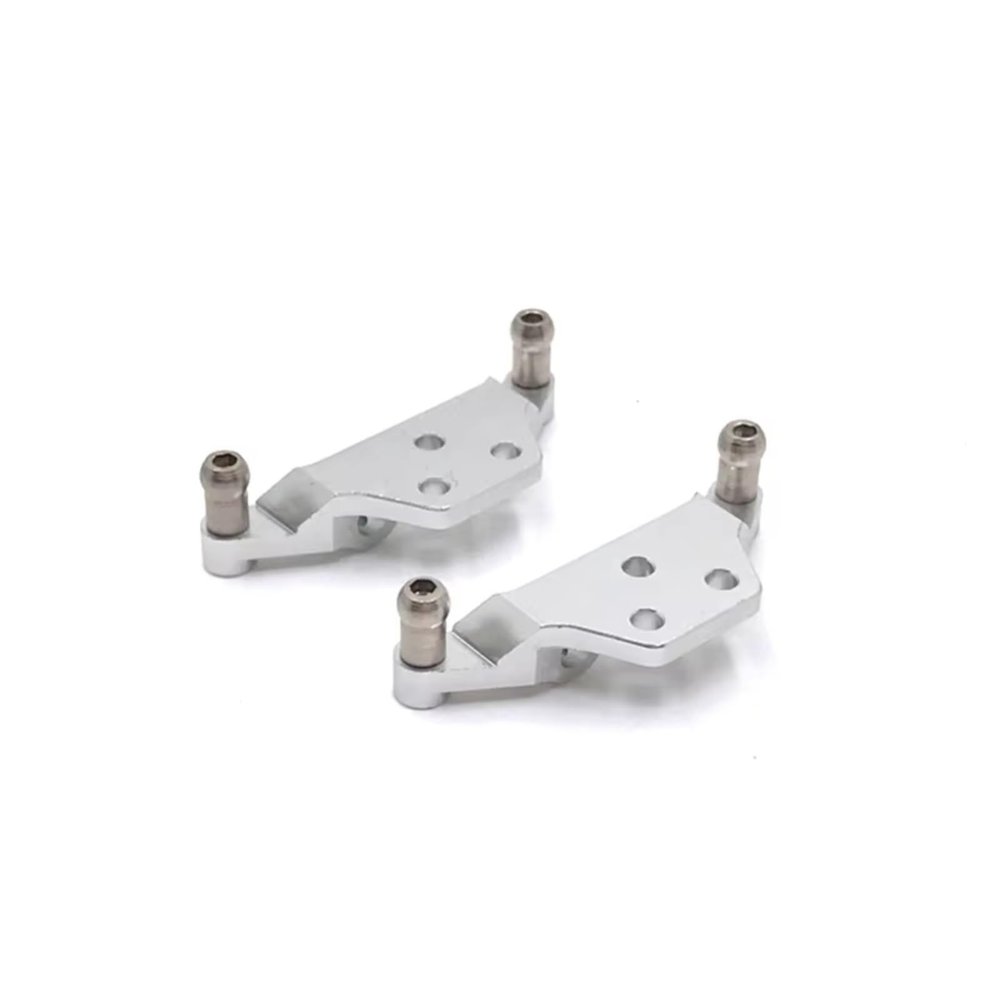 Models Upgrades Parts For WLtoys 284131 K969 K979 K989 K999 P929 P939 1/28 Metal Shock Bracket RC Car Upgrade Parts(Silver)