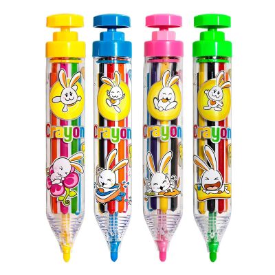 4pcs Multicolor Crayon Pen, 8 Color Multi Color Crayons Pen, Art Supplies Kids Party Favors