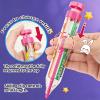 4pcs Multicolor Crayon Pen, 8 Color Multi Color Crayons Pen, Art Supplies Kids Party Favors view 3