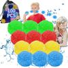 100pcs Reusable Water Balloons Quick Fill Sponge Balls Easter Beach Pool Toys, Outdoor Summer Yard Water Fight Party Games for Summer Fun and Party Favors view 1