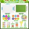 Cinrobiye 283 Pcs Sensory Craft Activity Set with Mini Garden Theme Pieces, Flowers, Ladybugs and Tools for Sorting and Counting Educational Creative Learning Kit Bulk Set view 2