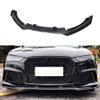 Carbon Fiber Front Lip Spoiler Apron Compatible for Audi A6 RS6 Sedan 2012-2016 FRP Car Bumper Chin Guard view 2