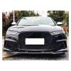 Carbon Fiber Front Lip Spoiler Apron Compatible for Audi A6 RS6 Sedan 2012-2016 FRP Car Bumper Chin Guard view 3