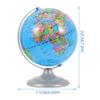 Beaupretty Decorative Rotating Desk Globe 16cm Small Terrestrial Globe Ornament for Office and Student Learning Educational Geography view 2