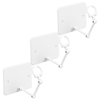 SUPVOX 3pcs Action Figure Display Holder Stand Set for Collectible Models, White Support Base with Adjustable Support Frame for Desktop Figure Display and Model Accessories