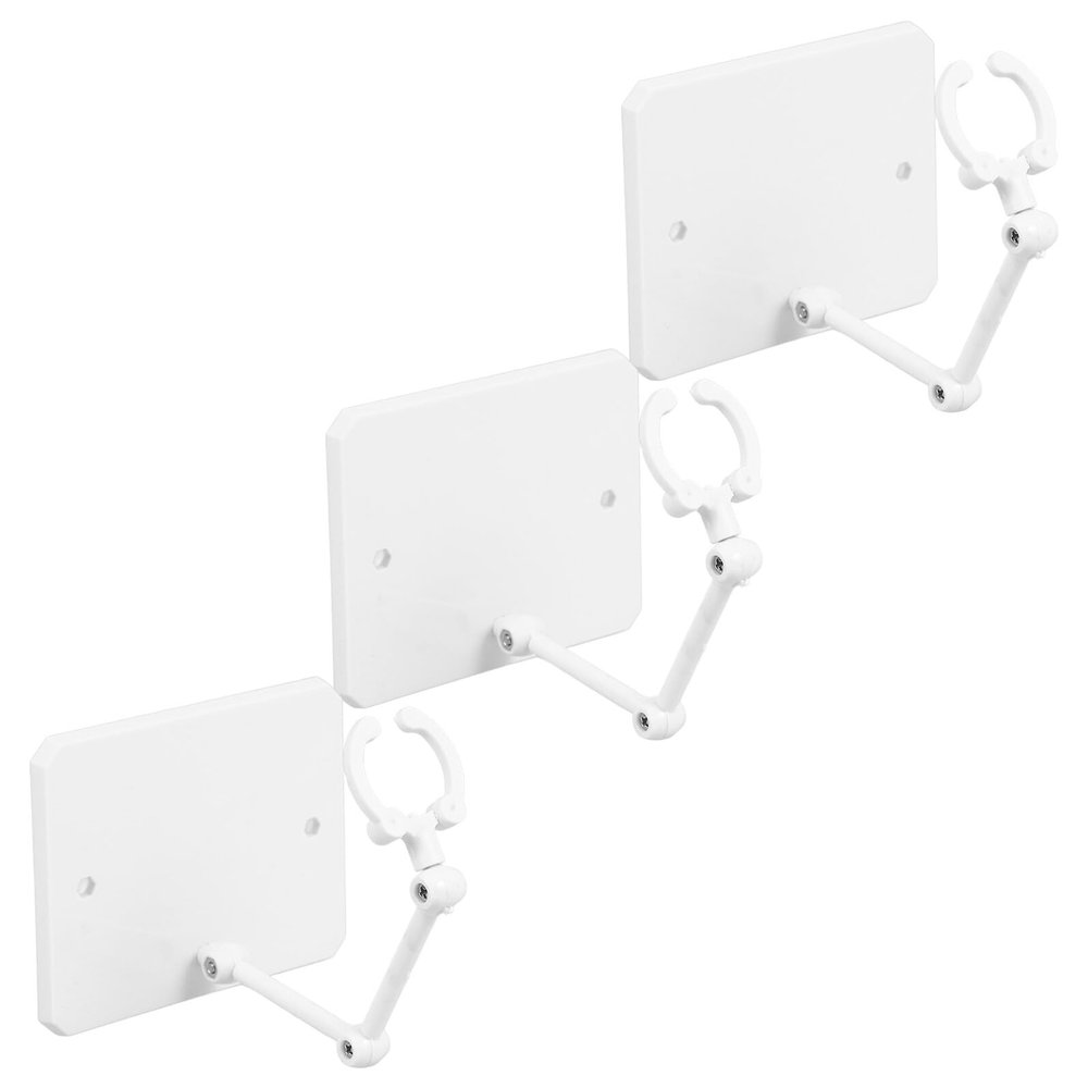 SUPVOX 3pcs Action Figure Display Holder Stand Set for Collectible Models, White Support Base with Adjustable Support Frame for Desktop Figure Display and Model Accessories